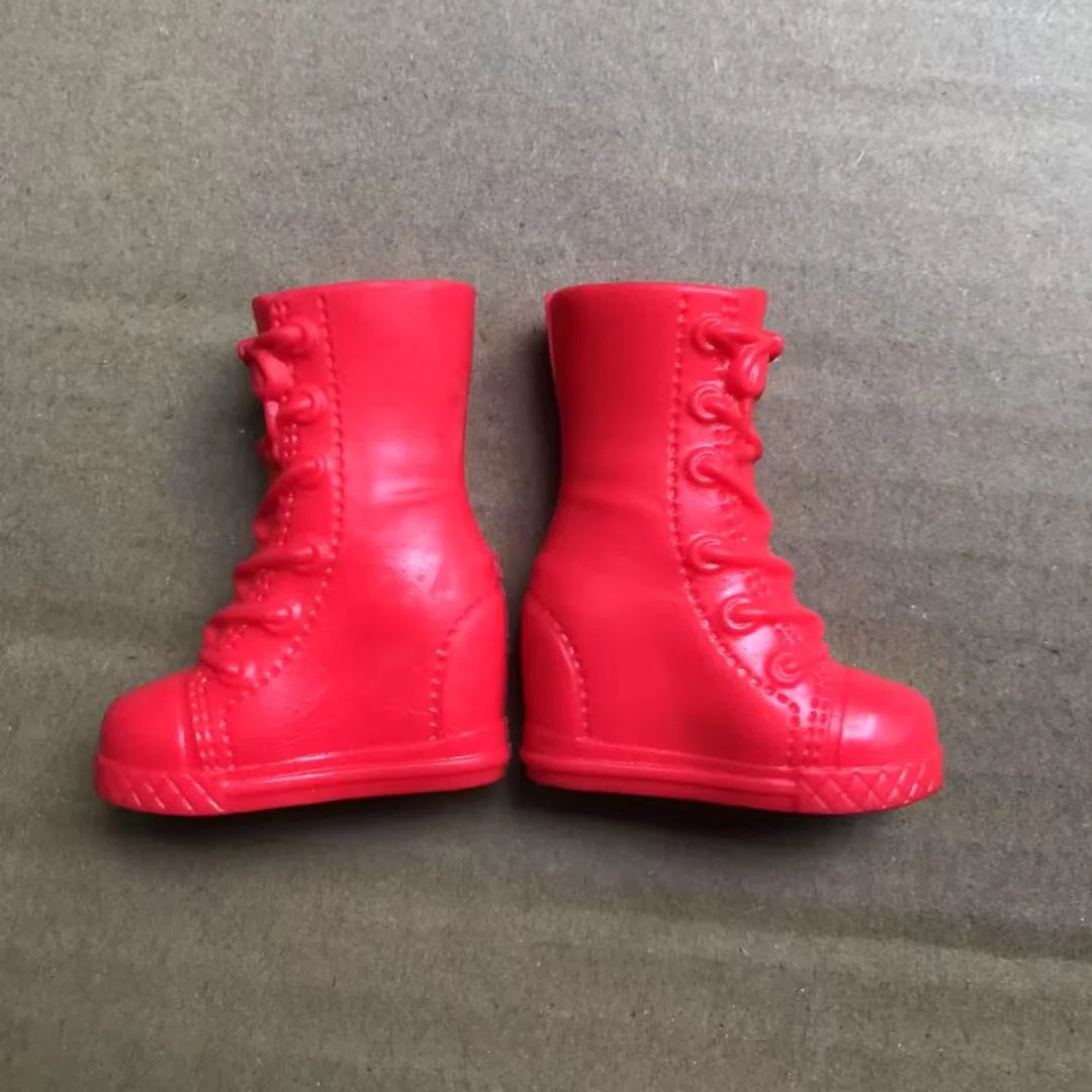 Doll Long Boots Female Doll Shoes Big Feet Dolls Accessories High Heels Shoes DIY Doll Colorful Decors 3.4CM  Length Doll Shoes