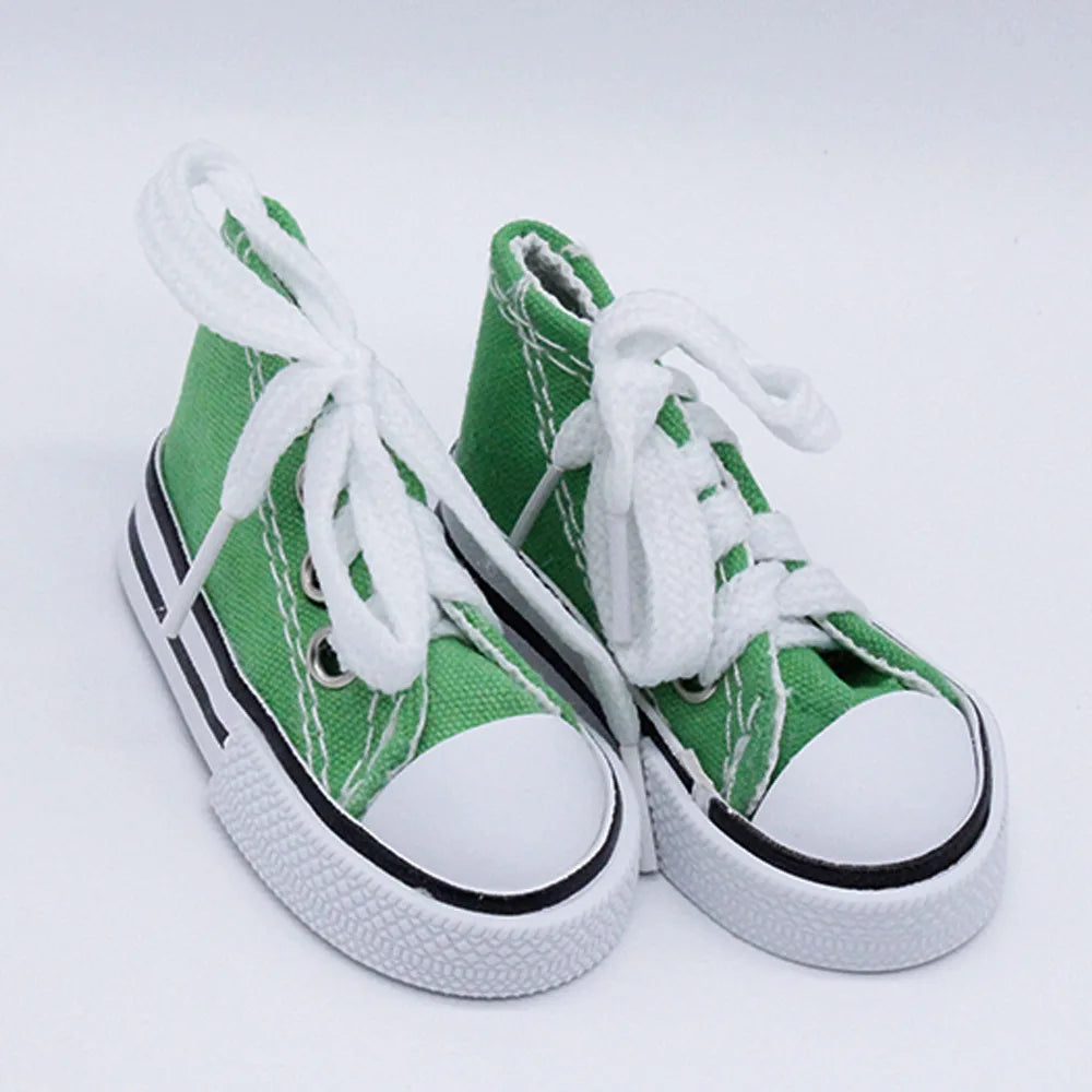 7.5CM Doll Sneakers Assorted Colors Doll Fashion Canvas Shoes for 1/3 1/4 BJD Dolls Toy Hand Made Shoes Accessories Toys Gift