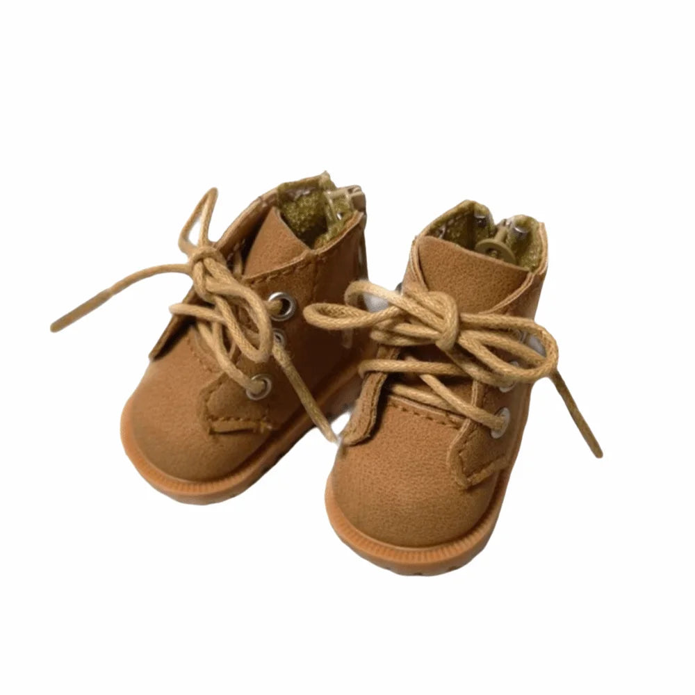 5*2.9*3.8cm Doll Shoes Baby Shoes Style Leather Material Zsiga Doll Boots Doll Accessories Changeable Design Leather Boots