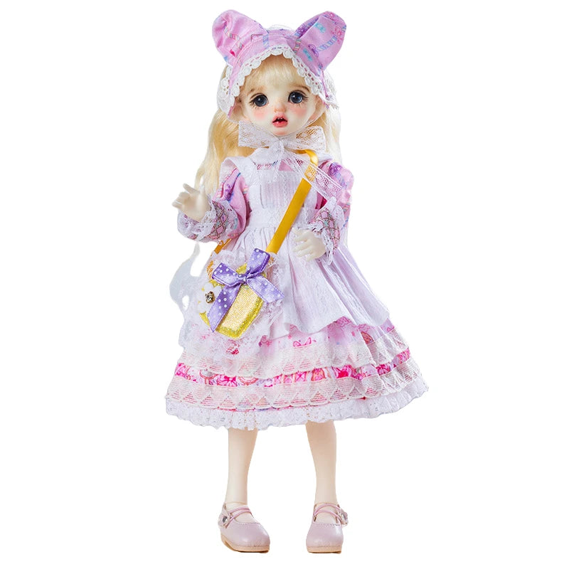 30CM BJD Doll Clothes Girl Dress Up Makeup DIY Toys Dollhouse Accessories Set Children Humanoid Doll Girl Gifts