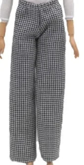 doll clothes 30 cm  Top T-shirt Elastic pants Daily Wear Accessories Clothes for Curvy Barbies doll