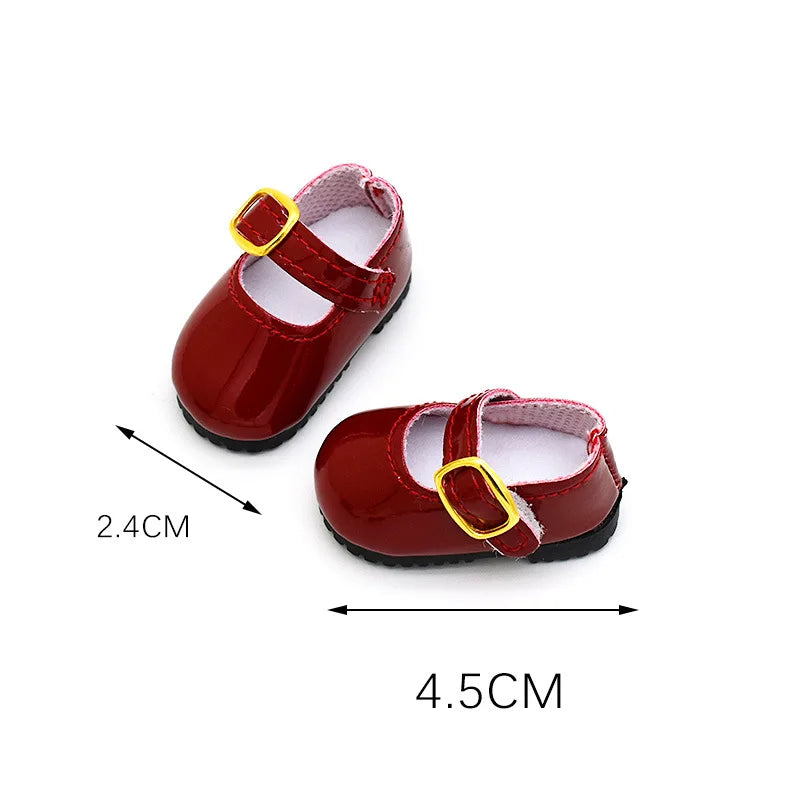 4.5cm Doll Fashion Shoes Female Doll Boots Fit for 1/6 BJD Dolls Accessories Leather Doll Colorful Long Knees Boots
