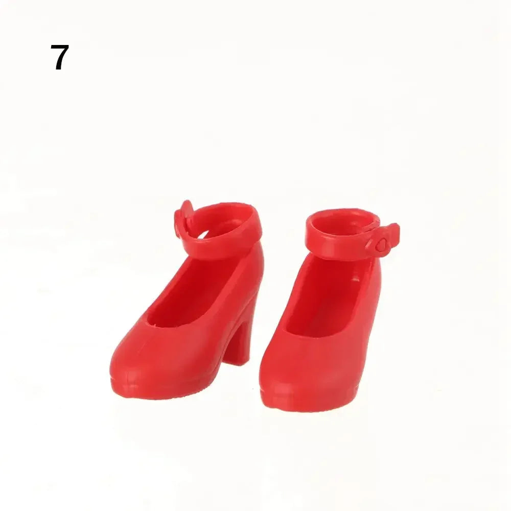 Doll Shoes Fashion Female Doll Boots Fit Foot Length 2cm Dolls Accessories Plastic Doll Multistyles Long Knees Boots