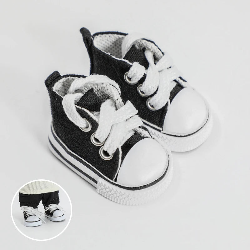 20cm Cotton Doll Shoes Simple Sports Canvas Shoes Doll Shoes Doll Accessories