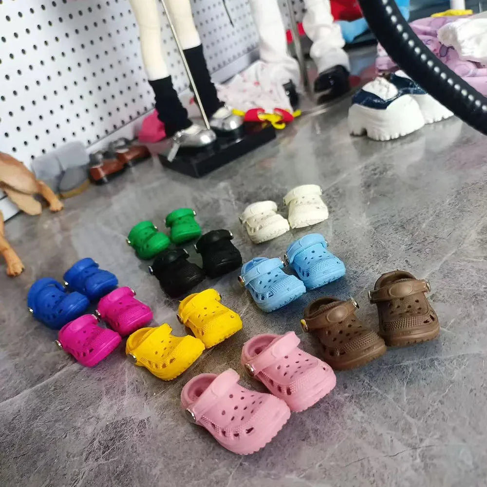 Fashion 30cm Doll Shoes Slippers 1/6 Bjd Doll Shoes Accessories  5x2.8x3.4cm