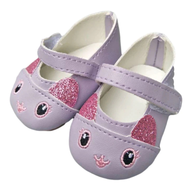 doll shoes for 43cm baby new born Dolls Reborn Baby Doll shoes for 18" girls doll cute animal princess shoes