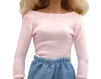 doll clothes 30 cm  Top T-shirt Elastic pants Daily Wear Accessories Clothes for Curvy Barbies doll
