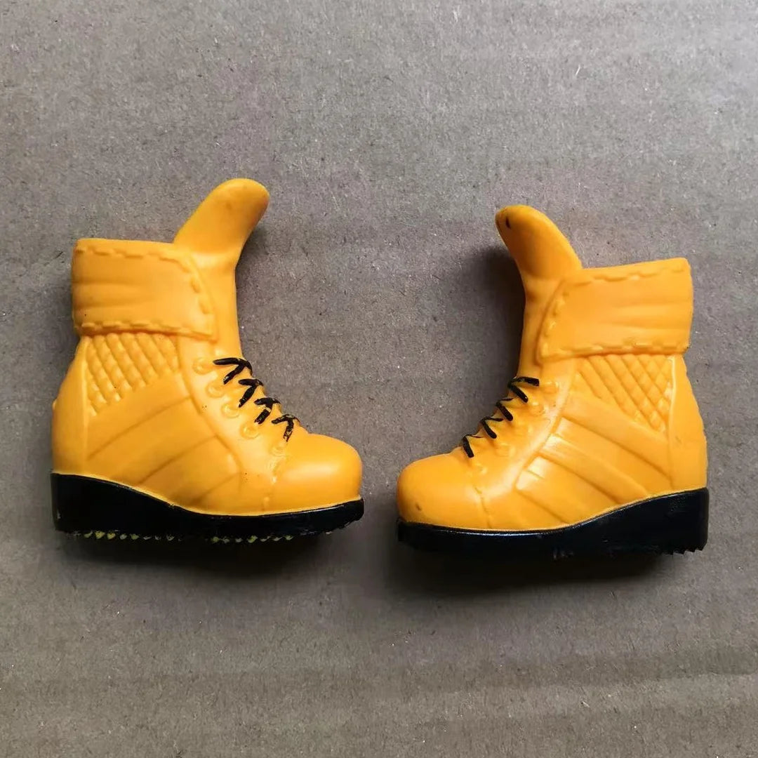 Doll Long Boots Female Doll Shoes Big Feet Dolls Accessories High Heels Shoes DIY Doll Colorful Decors 3.4CM  Length Doll Shoes