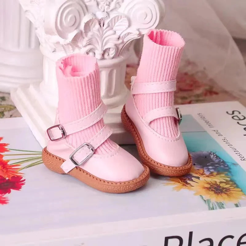 Fashion 60cm Doll Shoes Boots 1/3 Bjd Doll Shoes 7.5cm Foot Wear Shoes Toy Doll Accessories
