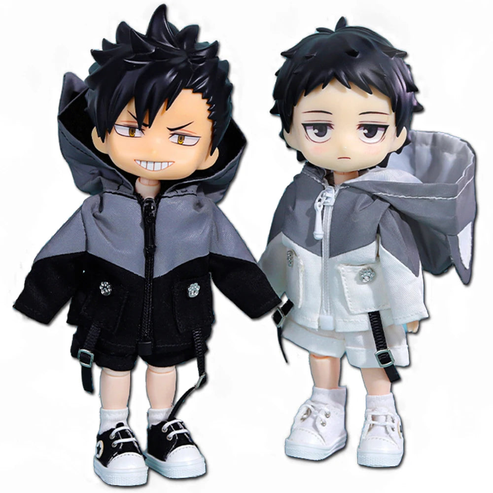 Dolls Accessories Casual Wear Doll Reflective Jacket Sportswear Decoration Ob11 Clothing Cool Handmade Doll Coat Obitsu11