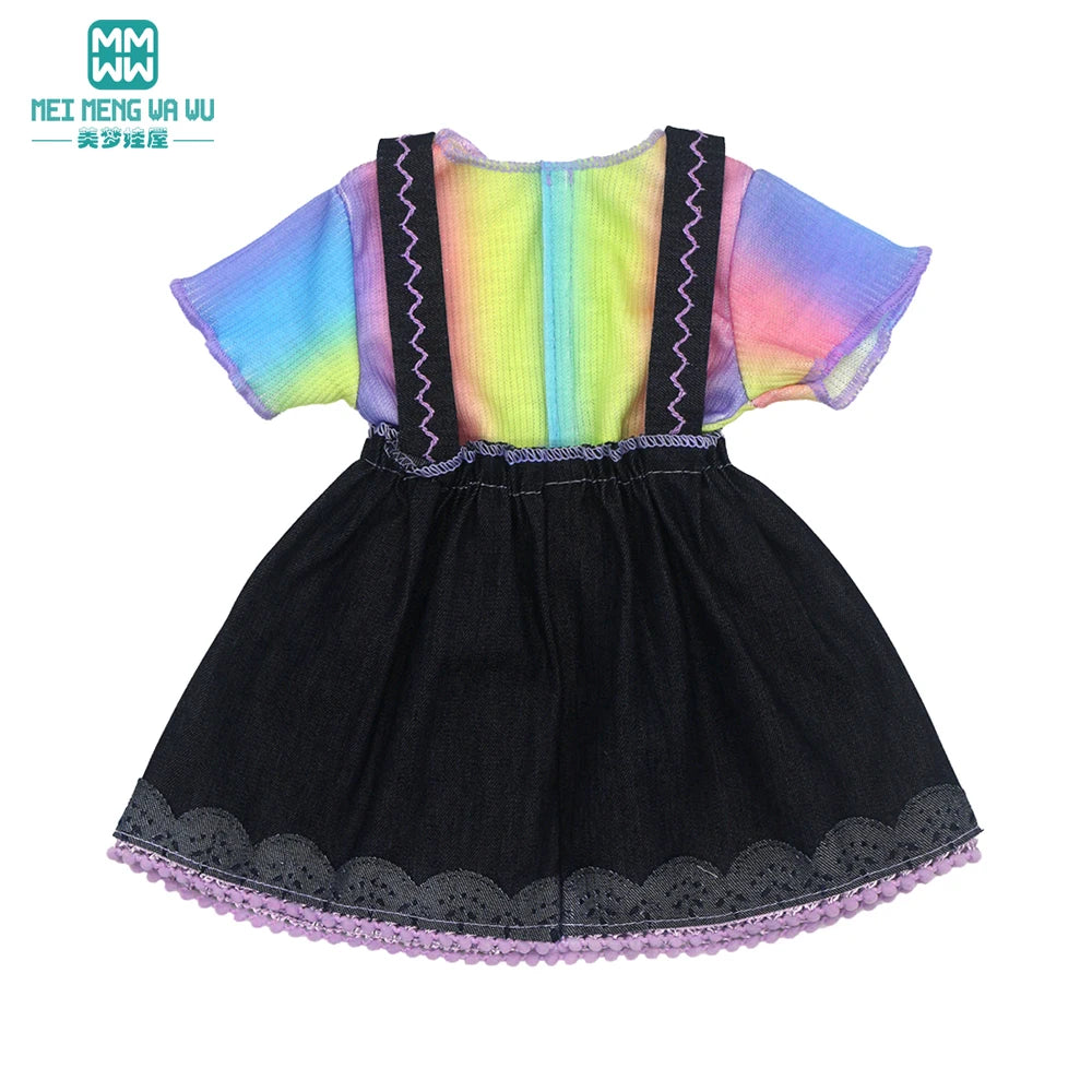 Doll Clothes for 43 cm new born doll and American doll accessories  fashionable gauze dress, bow dress