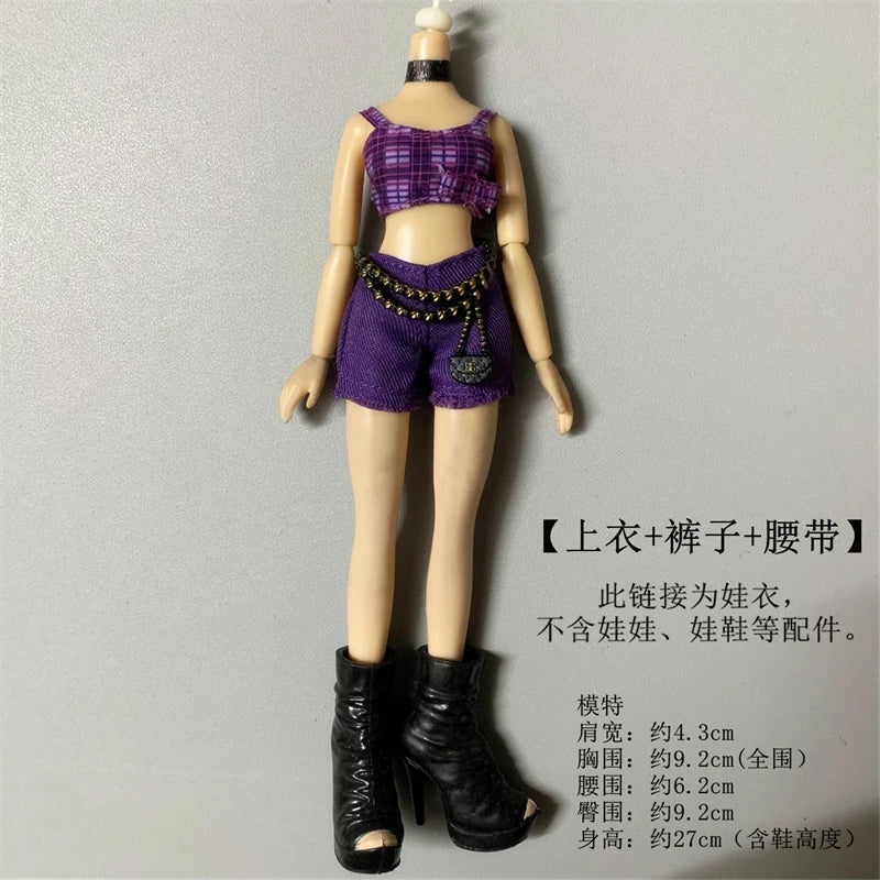 matched suit clothes for 30cm doll clothes fashion cool doll clothes