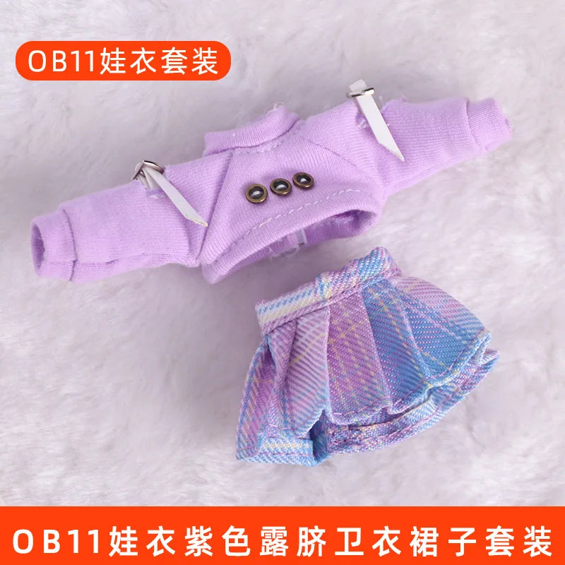 Ob11 Clothes Sets 1/12 BJD Doll Clothes Obitsu11 GSC Doll  Clothes & 11cm BJD Doll Clothes Pants