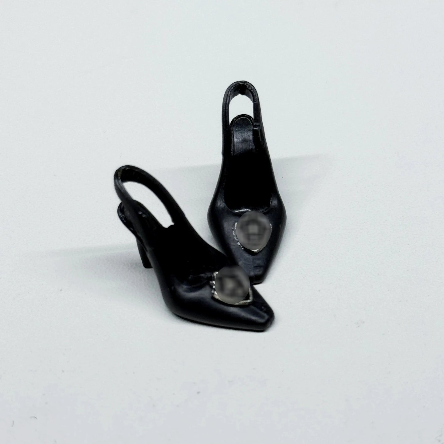 30cm Doll Shoes Accessories Black Classic Small Fragrant Style High Heels Bow Diamante High Heels For 1/6 FR Supermodel Doll