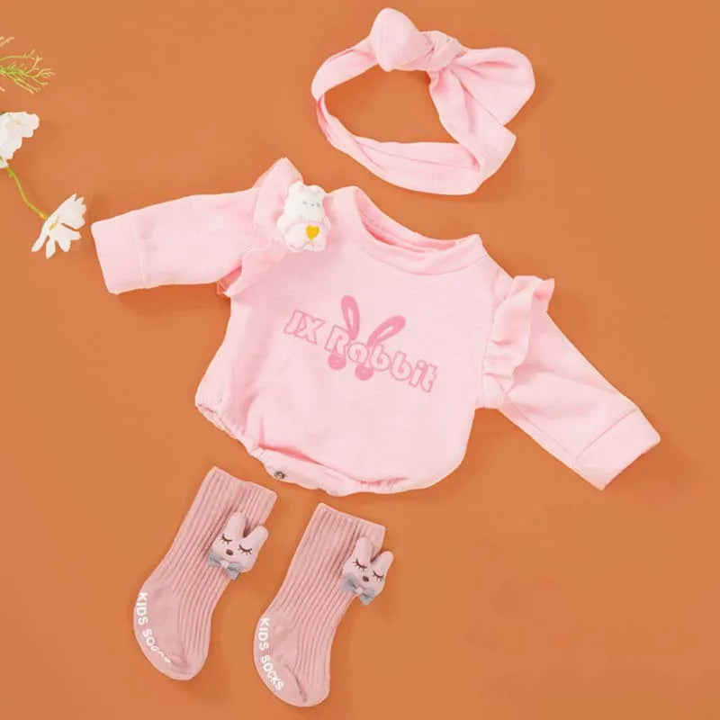 Doll Clothes for 55cm 21.65in Baby Doll's Clothing Sweater Hoodie DIY Reborn Doll Toy Dolls Outfit for Girl Clothing Accessories