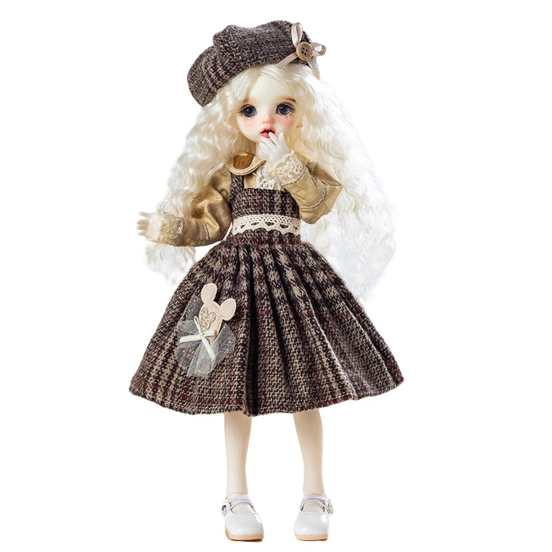 30CM BJD Doll Clothes Girl Dress Up Makeup DIY Toys Dollhouse Accessories Set Children Humanoid Doll Girl Gifts