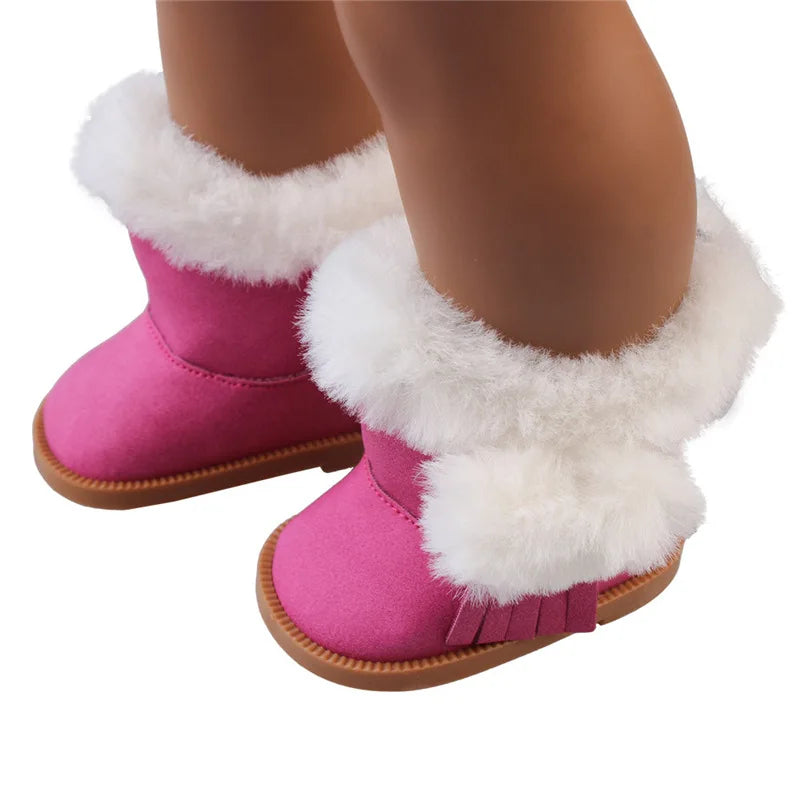 18-inch Doll Snow Boots-American Girls and Rebirth Doll Shoes Our Generation of Doll Accessories Hot-selling Decoration Shoes