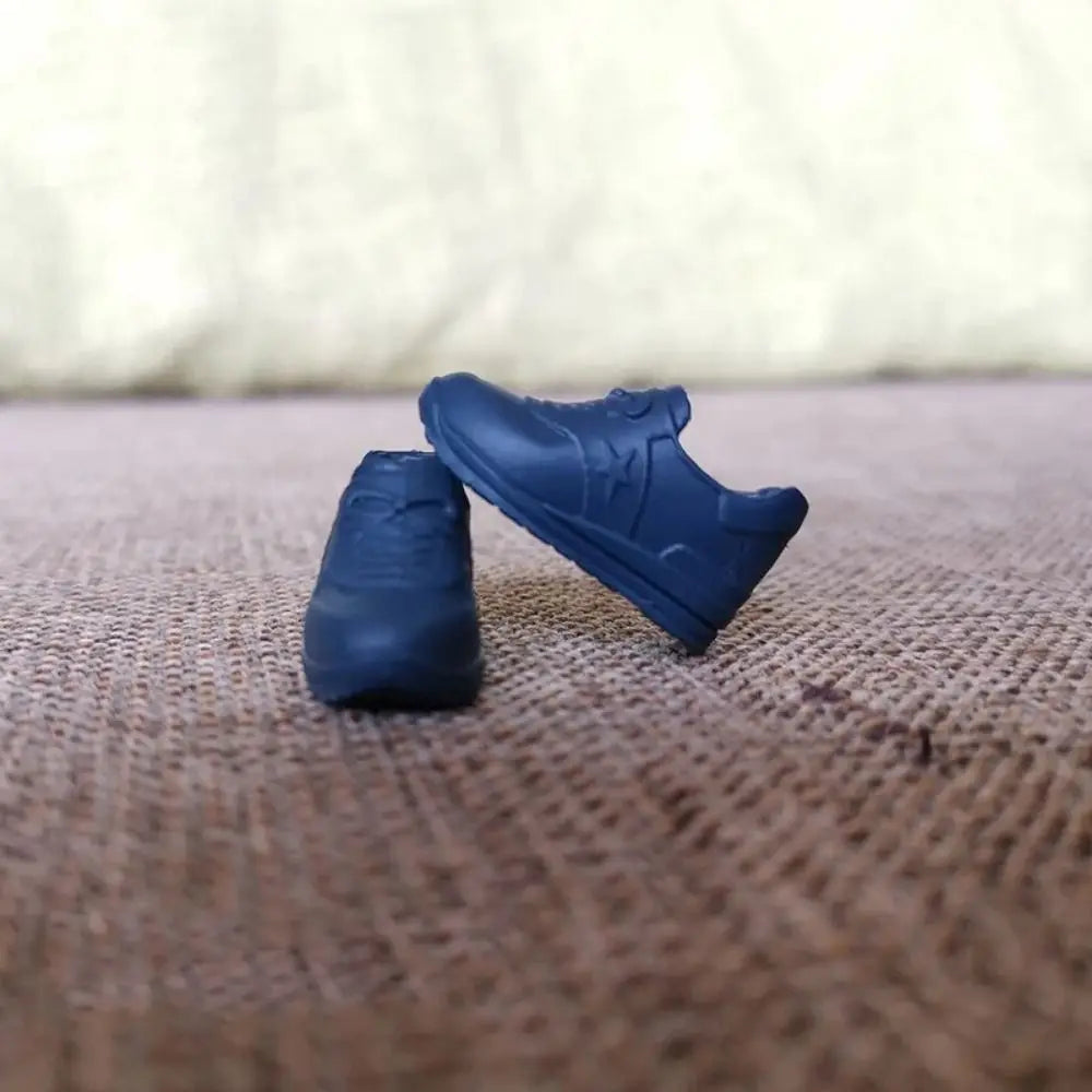 Doll Shoes For 30cm Dolls 1/6 Doll Soft Plastic Sneakers PVC Doll Casual Shoes Fit for Foot Length 2cm Doll Accessories