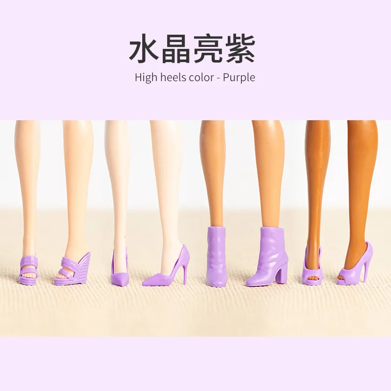 High End Doll Shoes 1/6 BJD FR Supermodel Doll Shoes Fashion 30CM Dress Up High Heels Boots Hat Accessories DIY Play House Toys