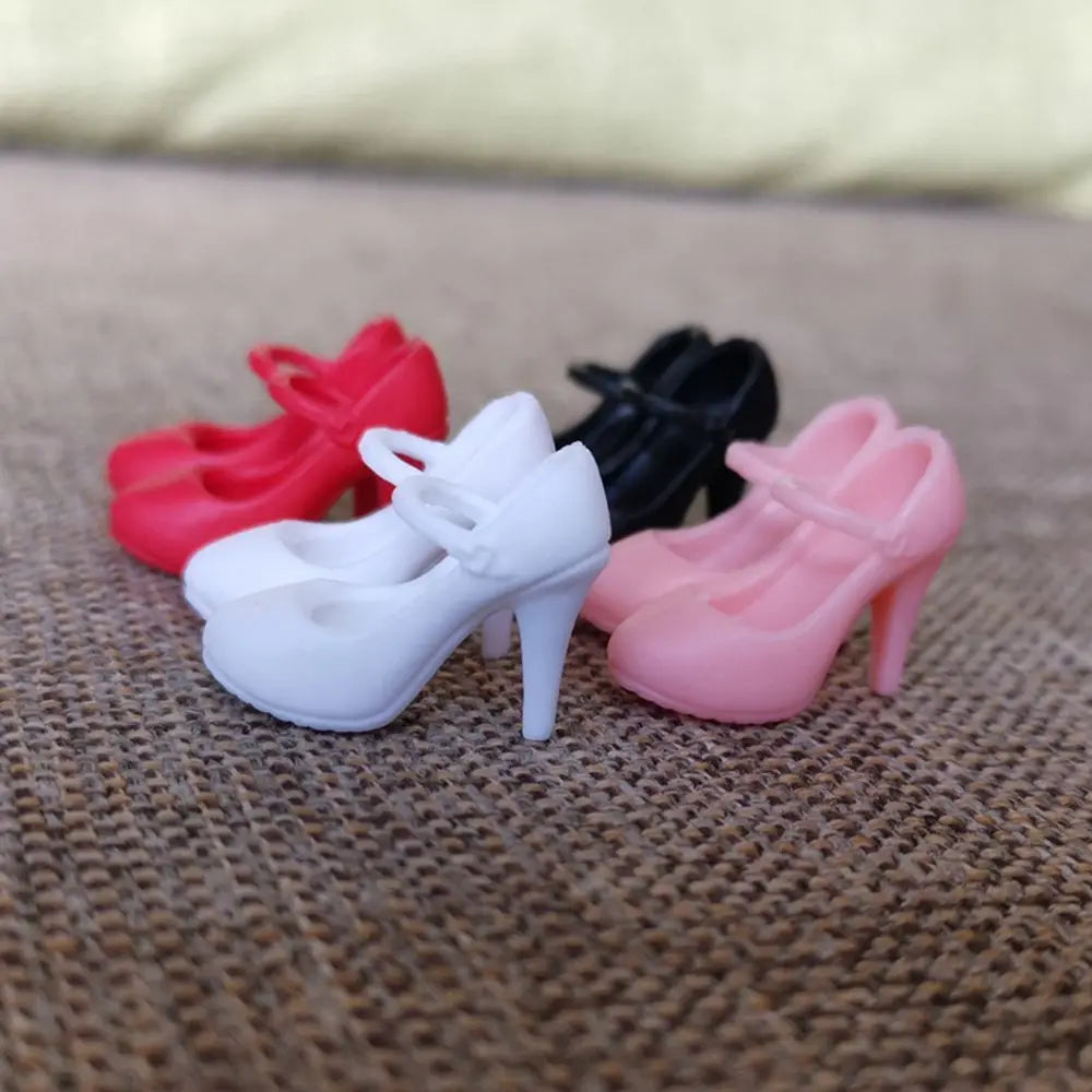 Doll Shoes Fashion Female Doll Boots Fit Foot Length 2cm Dolls Accessories Plastic Doll Multistyles Long Knees Boots