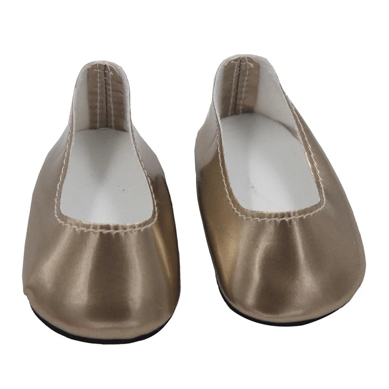 Doll Shoes 7CM PU Boots Handmade Shoes For 18 Inches American&&43Cm Baby New Born Doll Accessories For OG Girl`s DIY Toy Gift