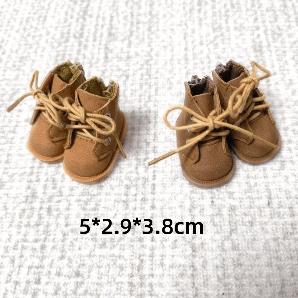 5*2.9*3.8cm Doll Shoes Baby Shoes Style Leather Material Zsiga Doll Boots Doll Accessories Changeable Design Leather Boots