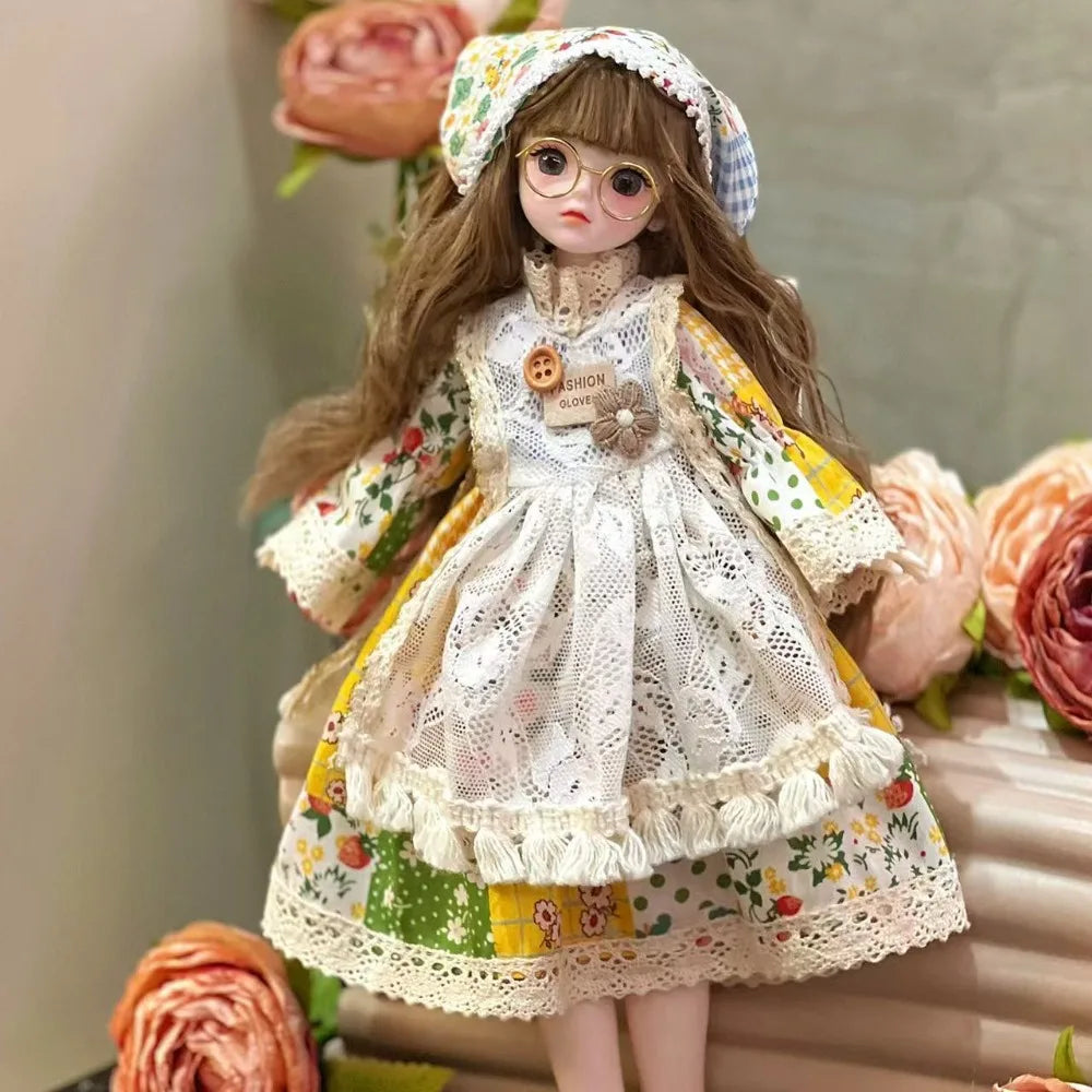 Fashion 1/6 30cm Doll 1/6 BJD Skirt DIY Replace 30cm Doll Clothes Handmade Kids Gift Doll Dress Up Cotton Doll