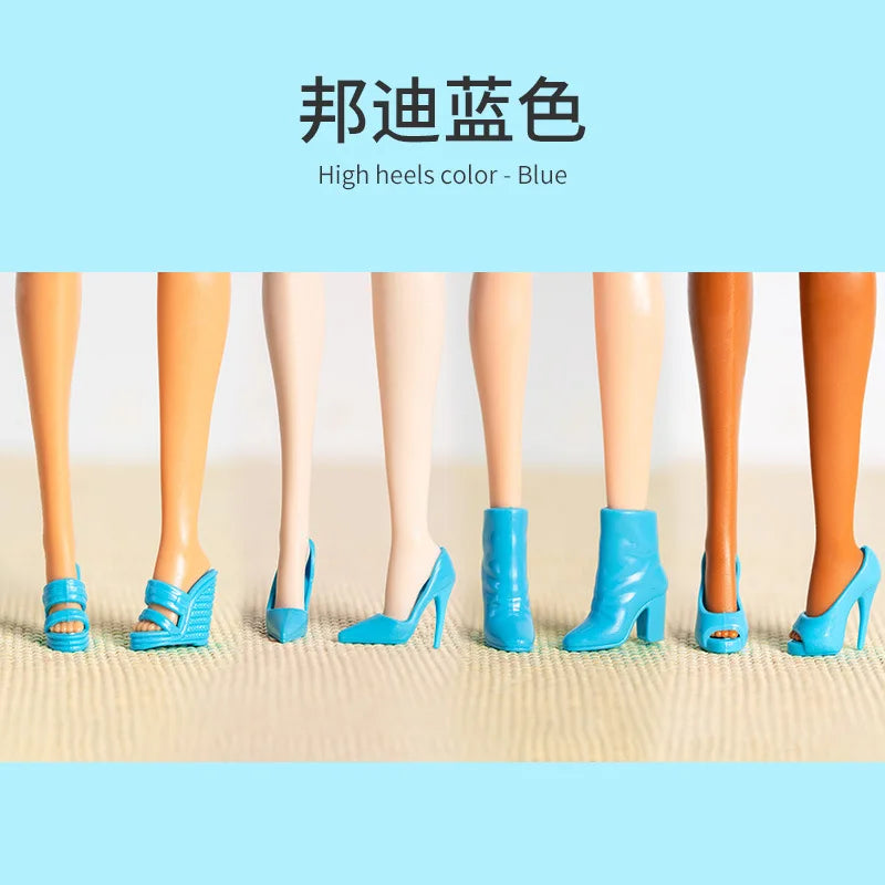 High End Doll Shoes 1/6 BJD FR Supermodel Doll Shoes Fashion 30CM Dress Up High Heels Boots Hat Accessories DIY Play House Toys