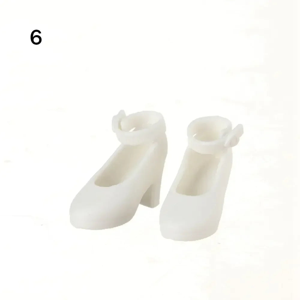 Doll Shoes Fashion Female Doll Boots Fit Foot Length 2cm Dolls Accessories Plastic Doll Multistyles Long Knees Boots