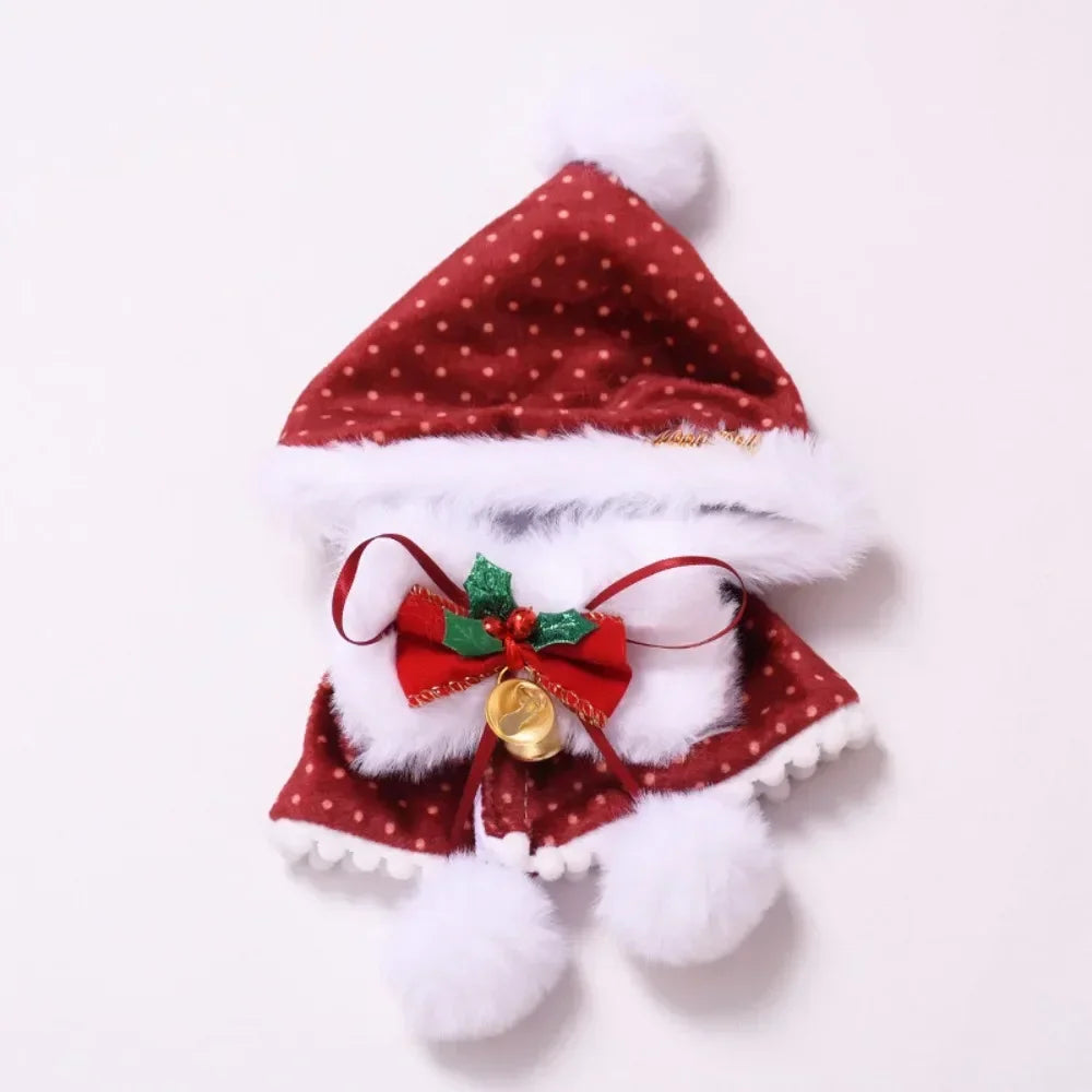 Plush Cloak 10cm Cotton Doll Clothes Dress Up Cute 20cm Doll Clothes Outfit Blue Suit Doll Clothes Set Doll Accessories
