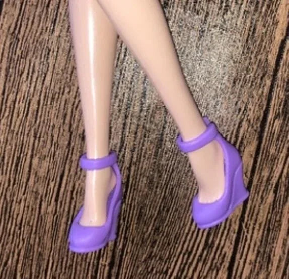 Doll shoes  high heels flat foot shoes red shoes new style for Bbie dolls Topup52