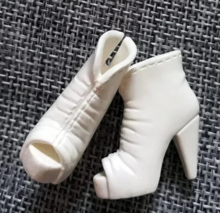 Doll shoes  high heels flat foot shoes red shoes new style for Bbie dolls Topup52