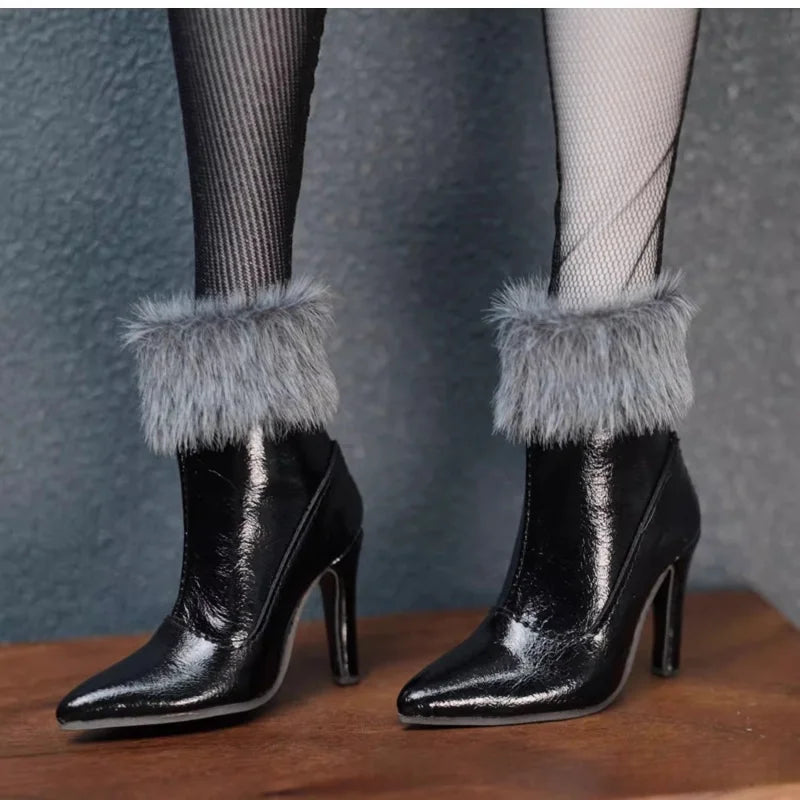 BJD Doll Shoes For 1/3 1/4 Doll Fashion Shoes Black White Pink Silver High Boots Doll Accessories DIY Gift