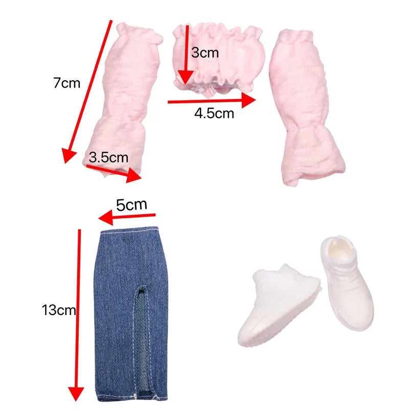 Doll's Clothes for 30cm Thin Barbies Doll Set Accessories DIY Dressing Up Toy