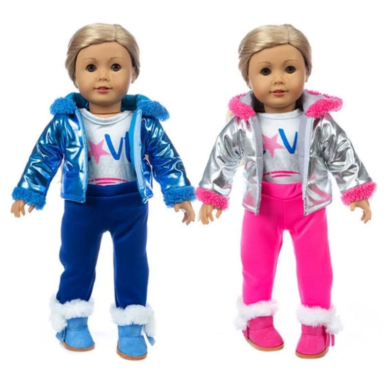 7 cm Doll Shoes For 18 Inch American Doll & 43 cm Born Baby Doll Plush Boots For 43 cm Baby, Nenuco,Our Generation,Girl's Gift