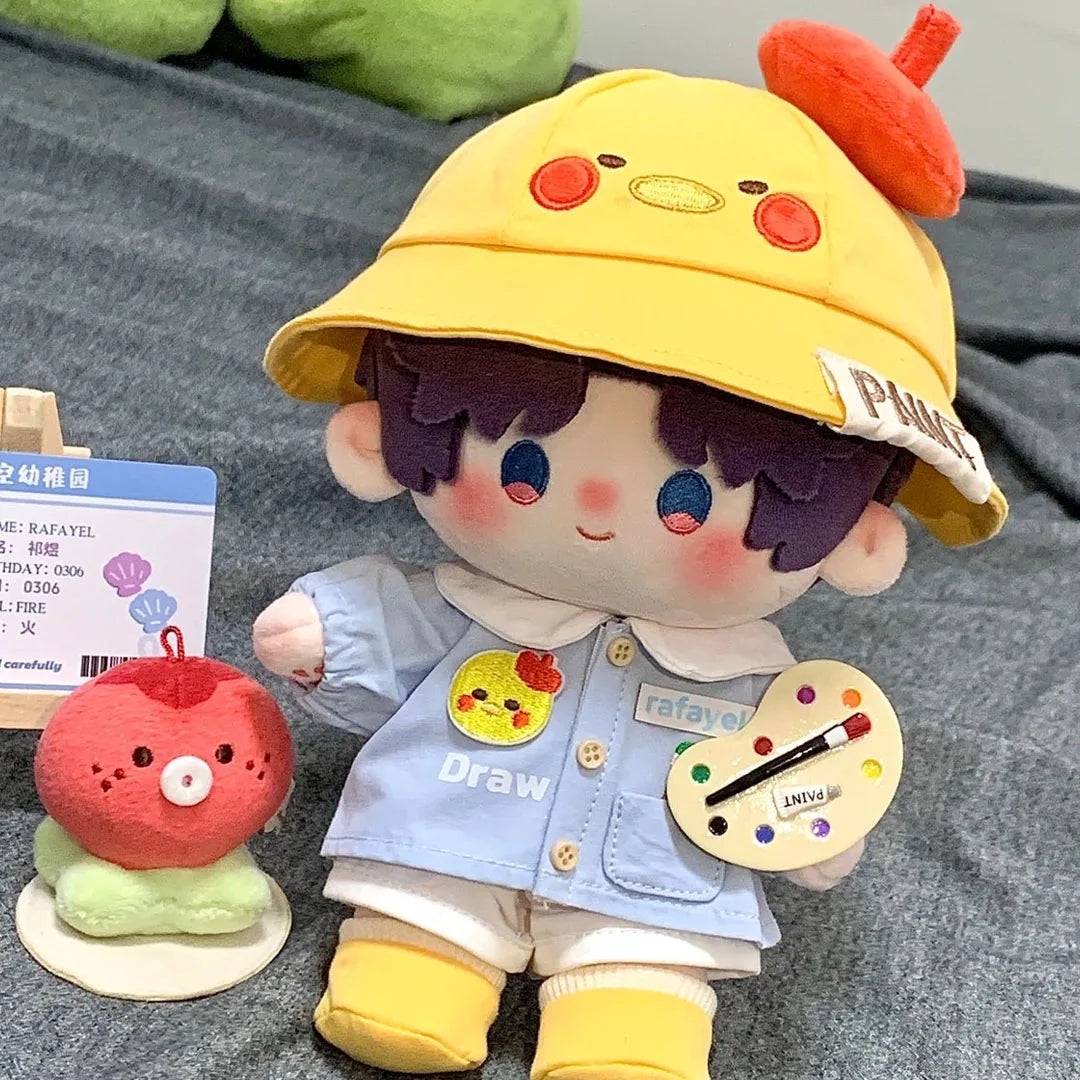 Only Clothes 20cm Cotton Doll Clothes Set With Hat Kindergarten Theme Qi Yu Doll Costume For Plush Toys Love In Deep Space