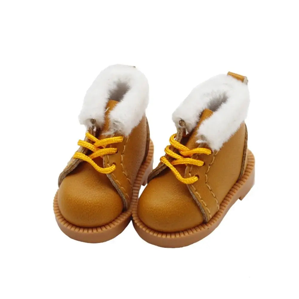 Doll Shoes 3.2cm 1/8  Doll For 1/6 Blythes OB22 Mini Doll Shoes Doll Clothes Accessories Shoes Accessories Doll Winter Boots