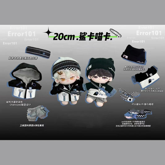 In Stock!! 20cm Cotton Doll Clothes Doll Clothes Non-attribute Doll Clothes Replacement Multi-point Cool Handsome Sweatshirt Set