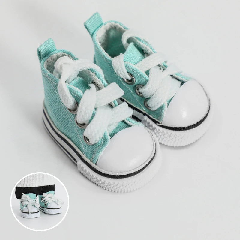 20cm Cotton Doll Shoes Simple Sports Canvas Shoes Doll Shoes Doll Accessories