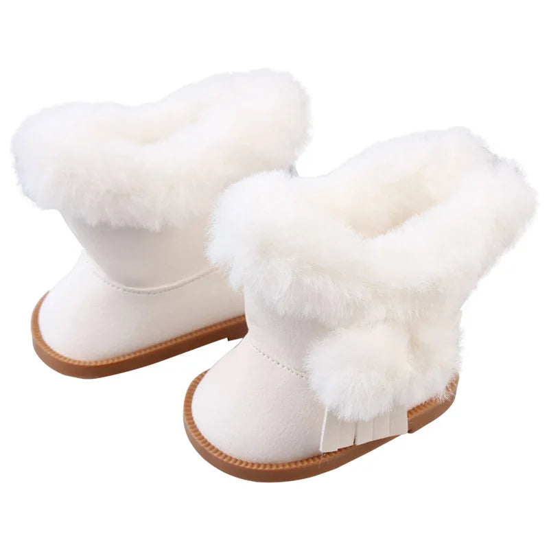 18-inch Doll Snow Boots-American Girls and Rebirth Doll Shoes Our Generation of Doll Accessories Hot-selling Decoration Shoes