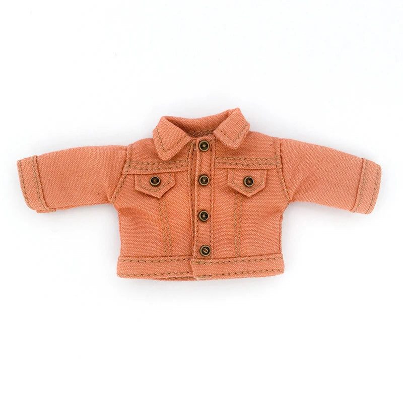 Ob11 Doll Baby Clothes Jacket Fashion Doll Denim Clothes For Pd9 Molly Ymy Body Doll Clothes Gsc Clay Doll Body