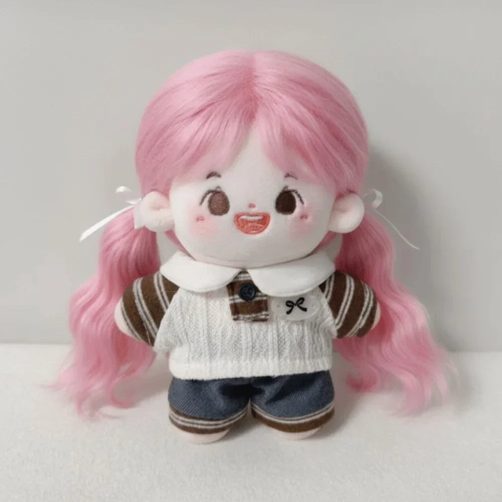 Plush Cloak 10cm Cotton Doll Clothes Dress Up Cute 20cm Doll Clothes Outfit Blue Suit Doll Clothes Set Doll Accessories