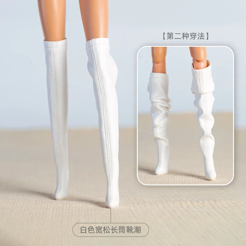 Cool doll shoes / 30cm doll high heels boots / accessories for 1/6 BB Fr fashion doll / dollhouse toys