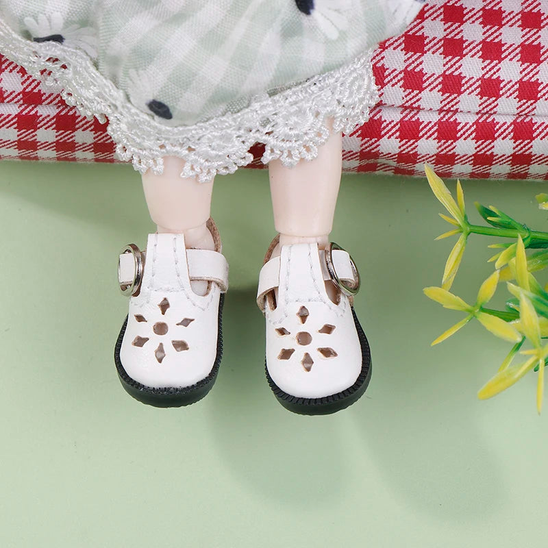 Doll Shoes For Doll Toy Mini Leather Dolls Sneakers Casual Shoes For Mini Doll Decorate Shoes Kid Birthday Gift Doll Toy