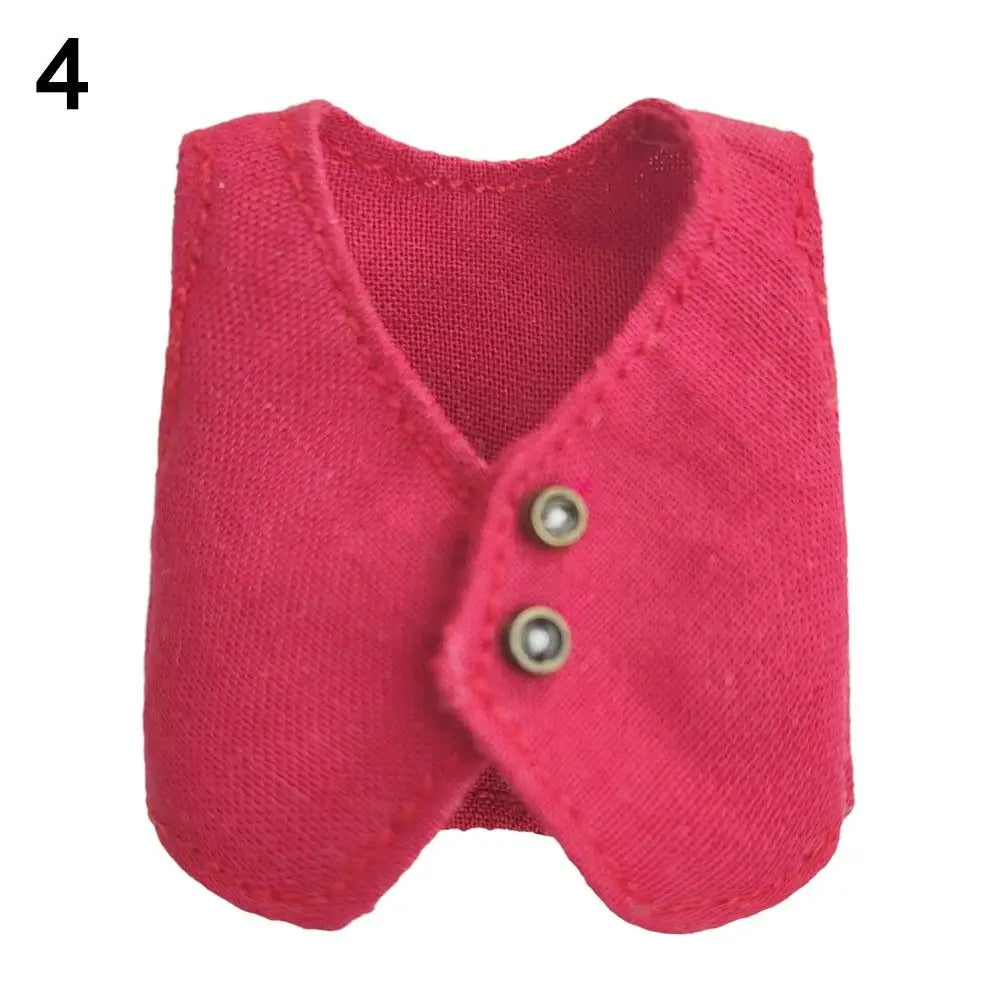 Doll Clothes For 1/11 ob11 dolls For 1/12 Bjd Doll Clothes Vest Tops Casual Wear Shirts Doll Clothes Accessories Gift Toys