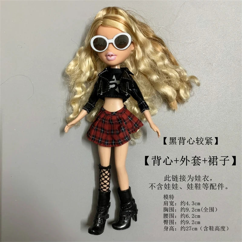 matched suit clothes for 30cm doll clothes fashion cool doll clothes