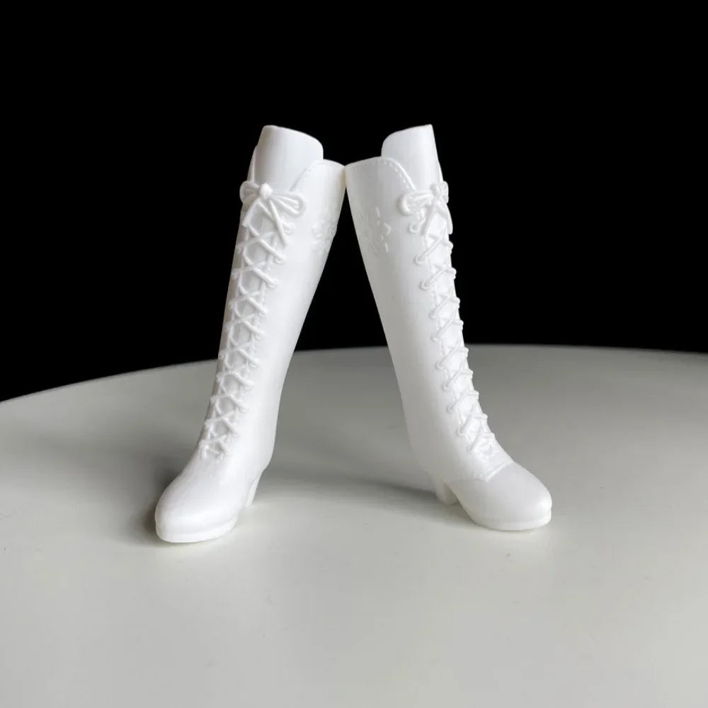 Fashion Doll Shoes Plastic DIY Accessories High Heels Shoes Multistyles for 1/6 BJD 30cm Dolls Fit Foot Length 2cm Dolls