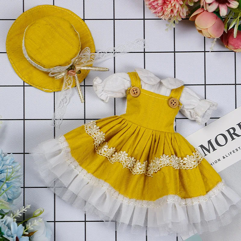 30CM BJD Doll Clothes Girl Dress Up Makeup DIY Toys  Accessories Dress Princess Doll House Set Children Humanoid Doll Girl Gifts