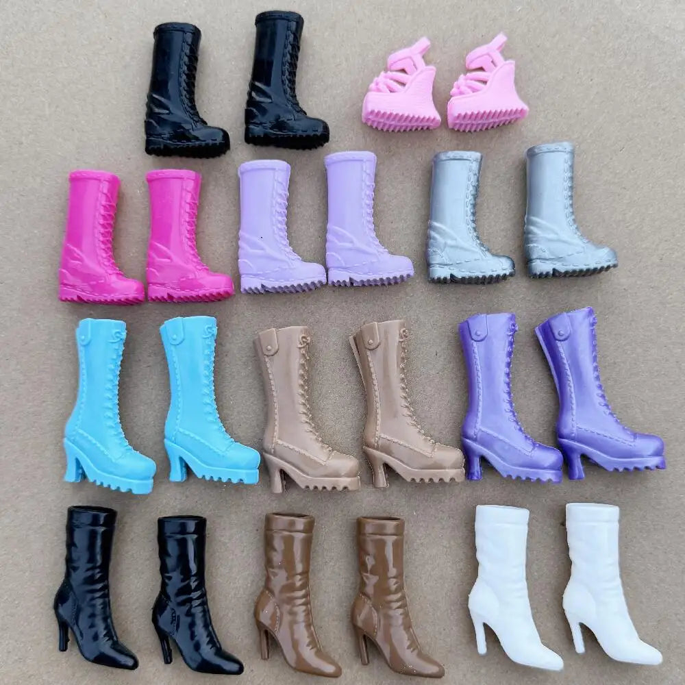 1/6 Doll Shoes High Heels Winter Boots For 30cm Doll High Heel Feet Dolls Decors Toys DIY Playing Accessories Shoes