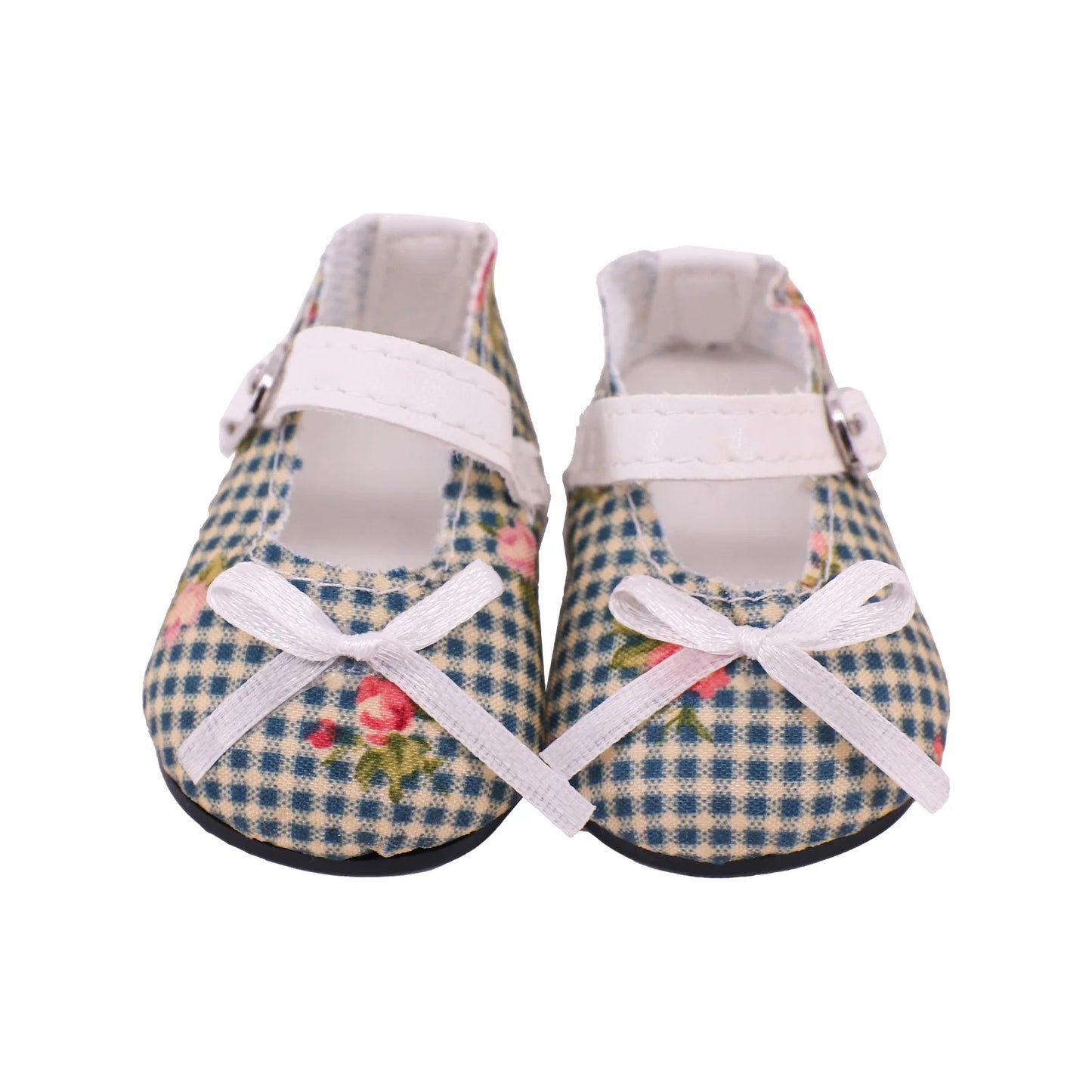 Doll Shoes Bow Tie Shoes Pop Leather Shoes Cute Cat Patterned Shoes For 18Inch American Doll&43CM Baby Doll Shoes,Girl Toys Gift
